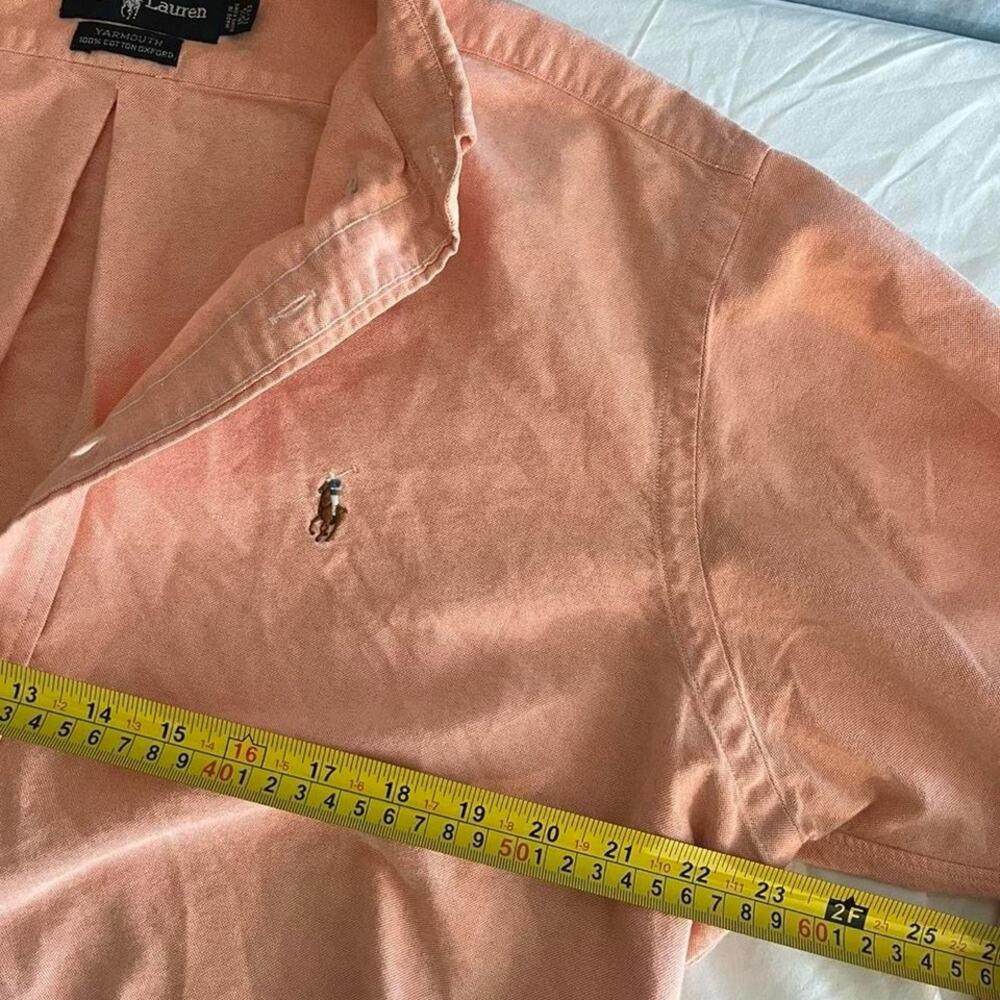 Ralph Lauren Orange Oxford Button Down collegiate coastal preppy vacation resort - Picture 3 of 5